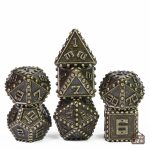 Dés à rivets en métal, adaptés pour tous les jeux