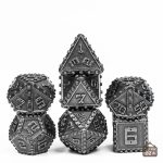 Set de dés en métal, style rivet pour joueurs passionnés