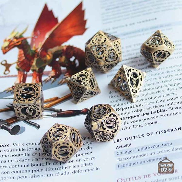 Accessoires ludiques en métal steampunk