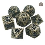 Dés en métal stylisés steampunk pour collectionneurs