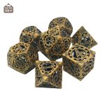 Jeux de dés en métal avec thème steampunk