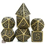 Dés de jeu en métal - design dragon