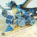 Dés en métal - dragons mythiques
