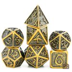 Jeu de dés en métal - vol des dragons