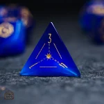 Dés en pierre d'œil de Chat, parfaits pour les passionnés de jeux