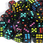 Dés noir idéaux pour soirées entre amis