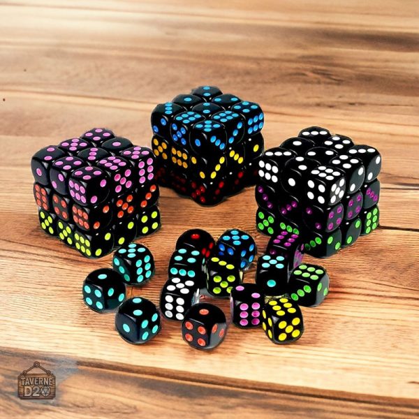 Dés noir pour ajouter du style à vos parties de jeux