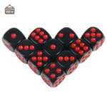 Dés noir classiques pour amateurs de jeux