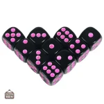 Dés noir pour jeux de rôle et de stratégie