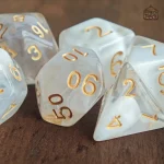 Set de dés uniques avec design nuage pour collectionneurs