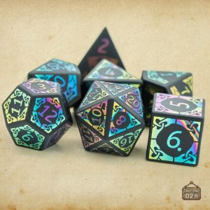 Dés Obsidienne, style unique pour joueurs passionnés