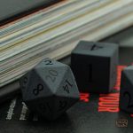 Dés en Obsidienne Mate pour jeux de rôle
