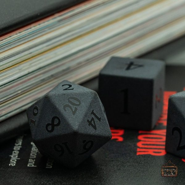 des-obsidienne-mate-1 Dés en Obsidienne Mate pour jeux de rôle