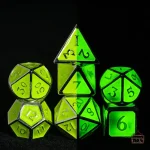 Set de dés métalliques brillants pour joueurs