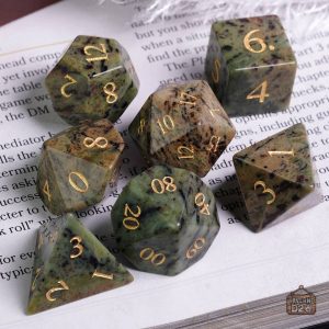 Dés en Pierre de Jaspe, collection de dés en pierre