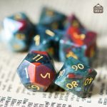 Dés en Pierre de Sang, accessoire pour jeux de société