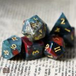 Dés en Pierre de Sang, idéal pour la divination et le jeu