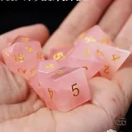 Dés en quartz pour des parties ludiques