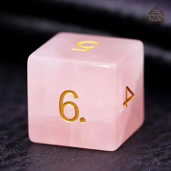 Dés en quartz pour une expérience de jeu apaisante