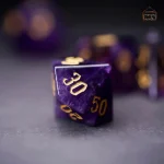 Dés en Améthyste, idéal pour les fans de fantasy