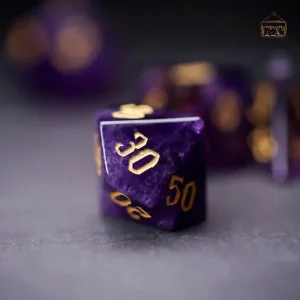 Dés en Améthyste, idéal pour les fans de fantasy
