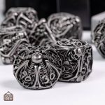 Dés en métal avec motif Squelette
