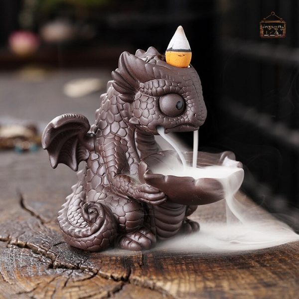 Encensoir Dragon en céramique, décoration intérieure élégante