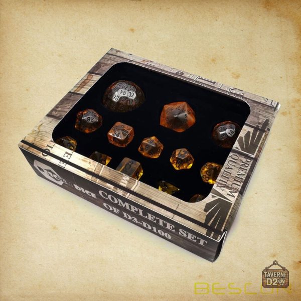 Kit de dés variés pour joueurs de tous niveaux