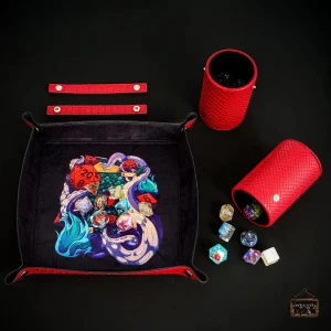 Étui en cuir pour jeux de rôle, pratique et durable