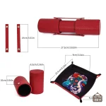 Rangement JDR en cuir, design sophistiqué et fonctionnel
