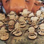 Figurines en bois pour jeu de rôle