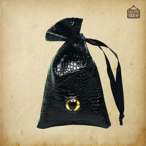 Accessoire de jeu : bourse à dés dragon pratique
