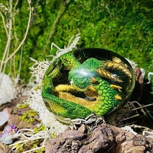 Œuf Dragon Elémentaire, accent décoratif unique