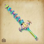 Pendentif épée en métal pour jeux de dés