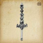 Accessoire de jeu : pendentif épée en métal