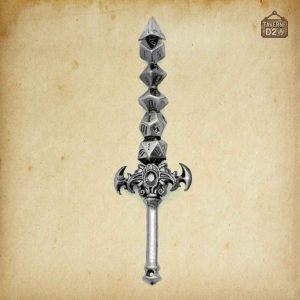 Accessoire de jeu : pendentif épée en métal