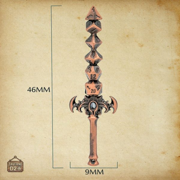 Goodies de jeu : pendentif épée en métal