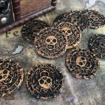 Pièces de trésor pirate pour un jeu d'aventure ludique