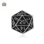 Variantes de pins D20, accessoires ludiques pour passionnés de jeux