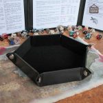 Piste de dés design hexagonal pour une expérience de jeu