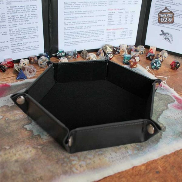 Piste de dés design hexagonal pour une expérience de jeu