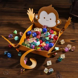 Piste de dés singe pour jeux de société amusants