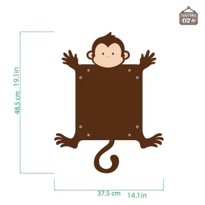 Piste de dés ludique avec un thème de singe