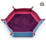 Dés souples sur une surface de jeu