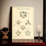 Dés en métal décoratifs pour jeux de rôle et décoration intérieure