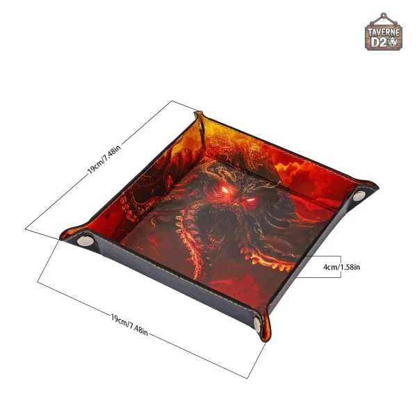 Piste de dés design Cthulhu, idéale pour gamers