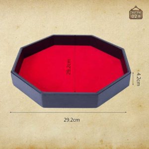 Plateau de jeu pour dés, design octogonal élégant