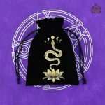 Pochette à dés de tarot, design en velours