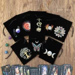 Sac à dés en velours pour collection de tarot