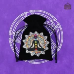 Pochette de rangement pour dés en velours